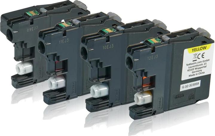 Actual product image Inkadoo Printer cartridges multipack compatible with Brother LC-127 XL VAL BP XXL contains 4x ink cartridge (M, C, Y, FC)
