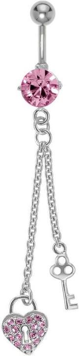 Bijouteria Bauchpiercing (Messing, Chirurgenstahl, Kristall)