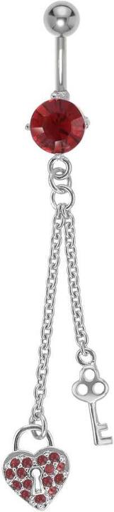 Bijouteria Bauchpiercing (Messing, Chirurgenstahl, Kristall)