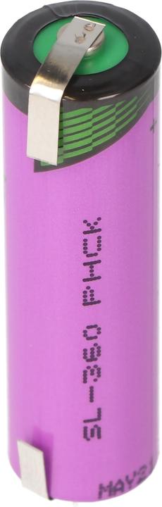 Produktbild Tadiran Batterie LTC SL-360/T mit Lötfahnen U-Form (1 Stk., AA, 2400 mAh)
