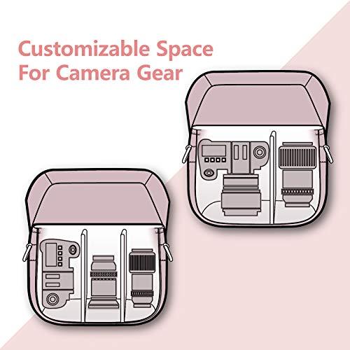 Produktbild Only-Bags.Store Kameratasche Spiegelreflex, Foto Tasche Schultertasche für SLR-Kamera und Zubehör (Rose)