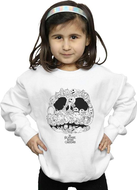Immagine prodotto Disney Nightmare Before Christmas Jack Skellington Jack-O-Lanterns Felpa Ragazze (140, 146)