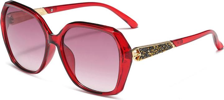Actual product image Techsuit - Sunglasses Polarized (5599) - for Women with UV Protection, PC - Red