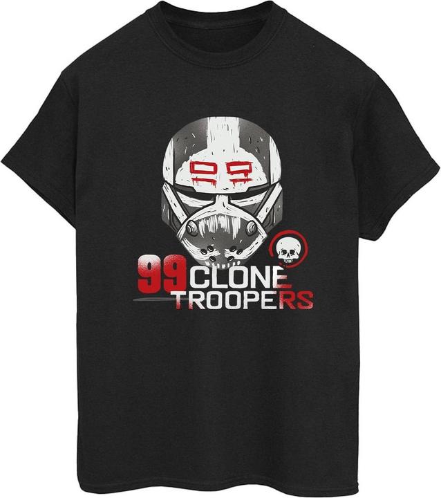 Actual product image Star Wars Womens/Ladies The Bad Batch 99 Clone Troopers Cotton Boyfriend T-Shirt (M)