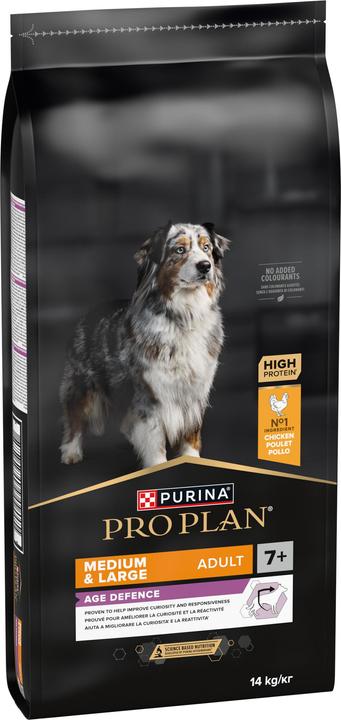 Produktbild Pro Plan Dog Medium & Large Adult 7+ Huhn (Adult, 1 Stk., 14000 g)