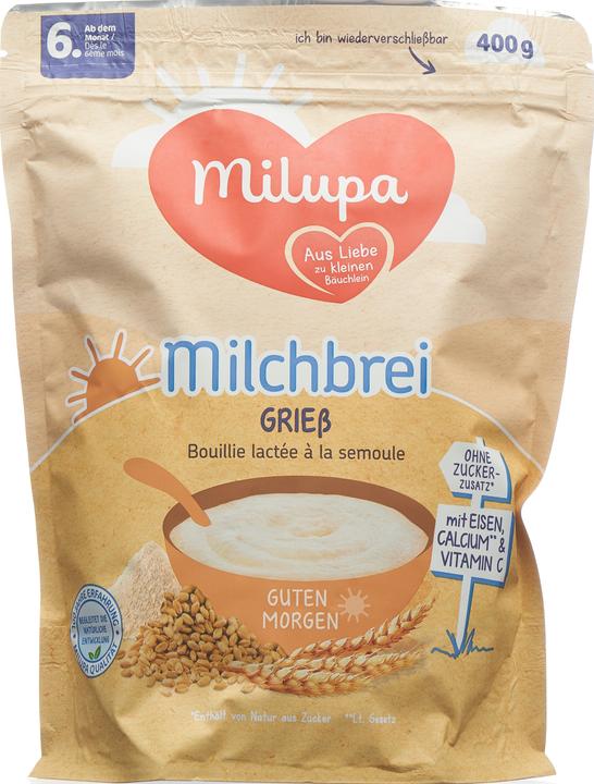 Image du produit Milupa Bouillie de lait Bonjour Semoule (400 g)