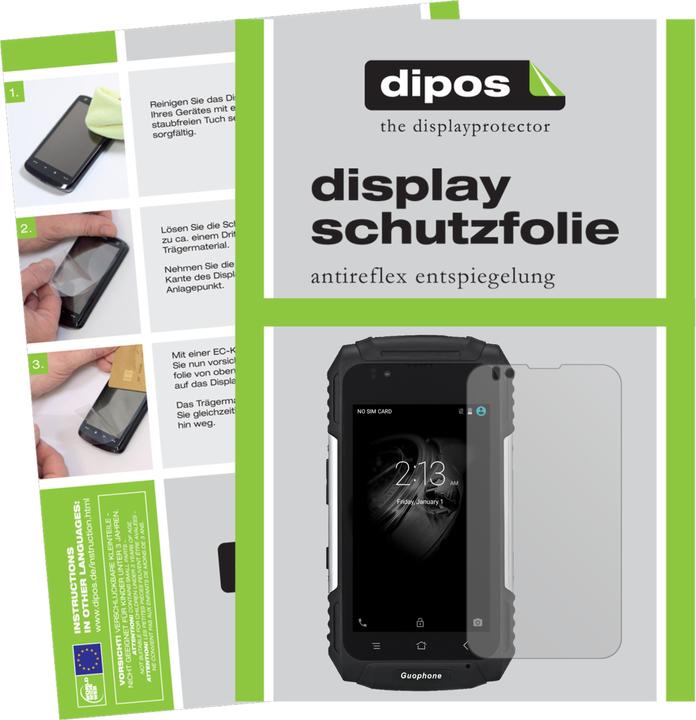 Actual product image Dipos Screen Protector Anti-Glare (6 Piece, Guophone V88)
