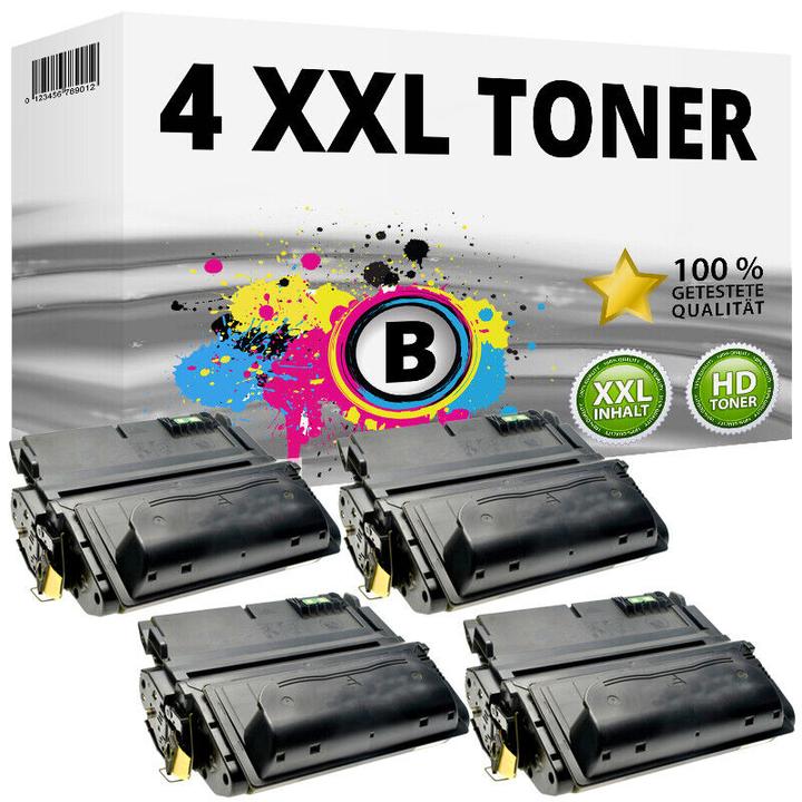 Image du produit Druckfuxx 4x XXL TONER für HP LaserJet 4350DTN 4350DTNSL 4350N 4350TN SET 42X Q5