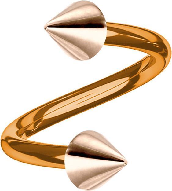 Produktbild Star Piercing Micro Spirale rosegold mit zwei Cones (Chirurgenstahl 316L, ohne Messing)