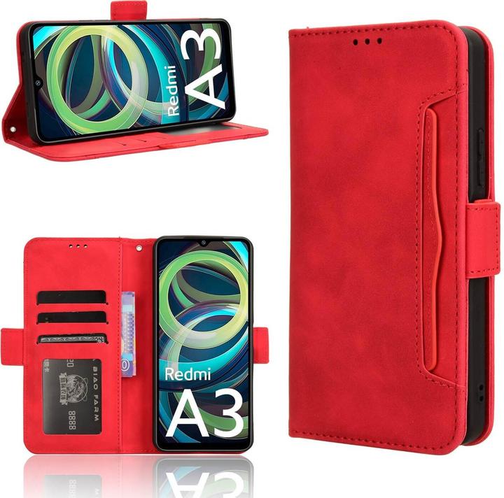 Produktbild Cover-Discount Xiaomi Redmi A3 - Etui viele Kartenfächer (Xiaomi Redmi A3)