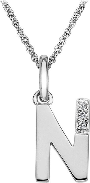 Hot Diamonds Diamant Buchstaben Halskette N (Silber 925, 40 - 45 cm)