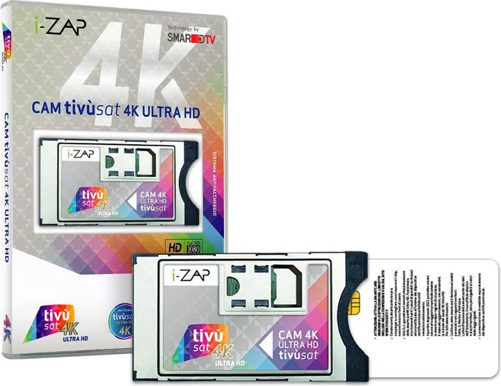 Zap Modulo Tivusat Ican 4k UHD Dvbs2 Per TV In Satellitare (CI module)