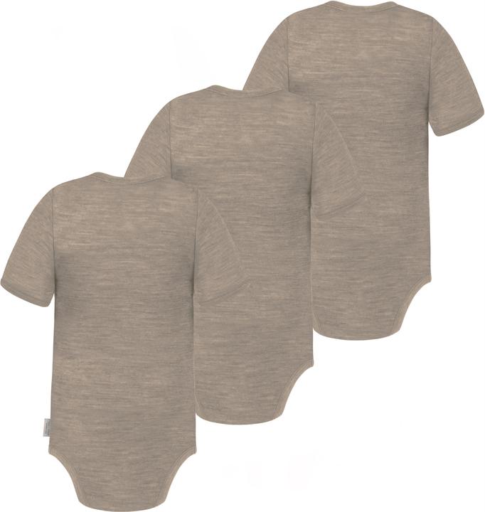 Immagine prodotto Normani Set di 3 body baby in merino a maniche corte "Tauranga" - 9287 (80)