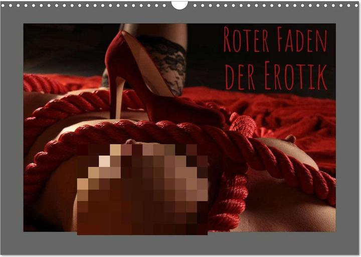 Immagine prodotto Roter Faden der Erotik (Wandkalender 2025 DIN A3 quer), Monatskalender (A3, Tedesco)