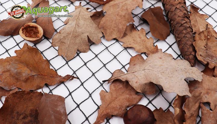 Immagine prodotto Aquagart Teichnetz 13m x 20m schwarz Fischteichnetz Laubnetz Netz Vogelschutznetz robust