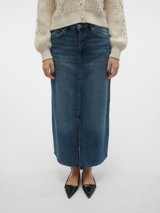 Actual product image Vero Moda VMTESSA Hohe Taille Langer Rock Jeansrock (S)