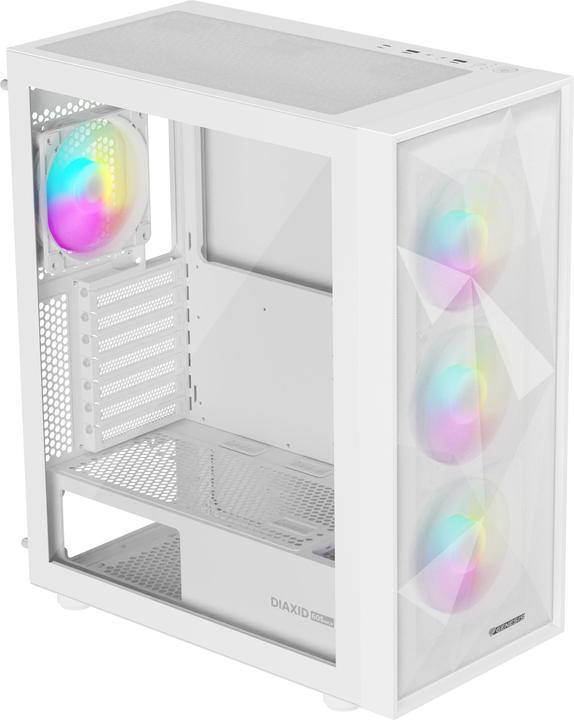 Image du produit Genesis Obudowa Diaxid 605 ARGB biała (NPC-2173) (mATX, ATX, Mini-ATX)