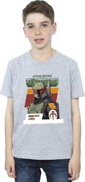 Produktbild Star Wars The Mandalorian Boba Fett Lives TShirt Jungen (140, 146)