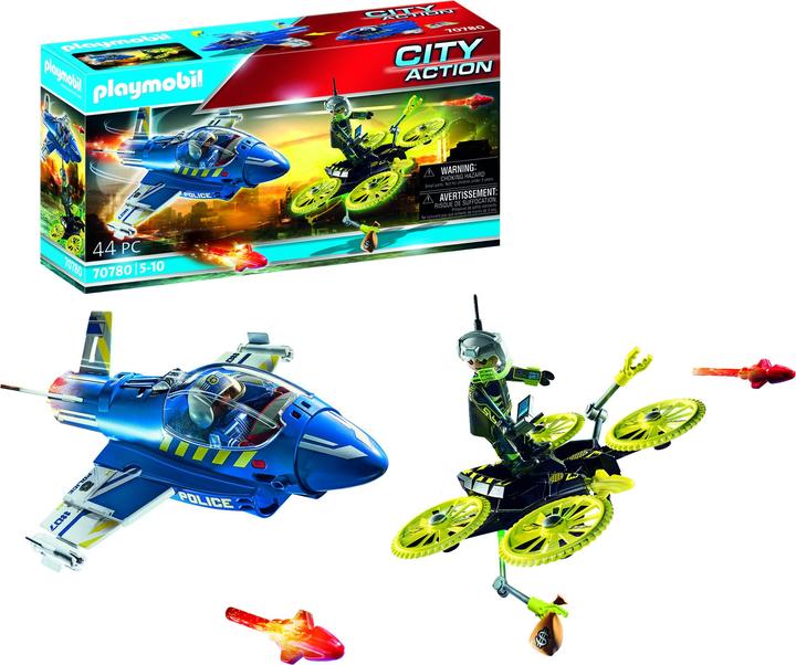 Produktbild Playmobil Polizei- Jet: Drohnen - Verfolgung (70780, Playmobil City Action)