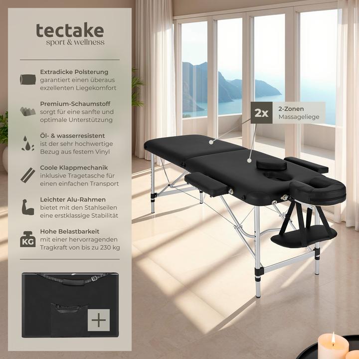 Produktbild tectake 2 Zonen Massageliege