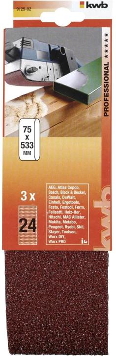 Produktbild kwb Schleifband 75X533 Korn 24 (24)