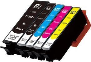 Produktbild Hermex Kompatible Tintenpatrone XL für Epson Expression Premium XP-700 (M, BK, PBK, C, Y)