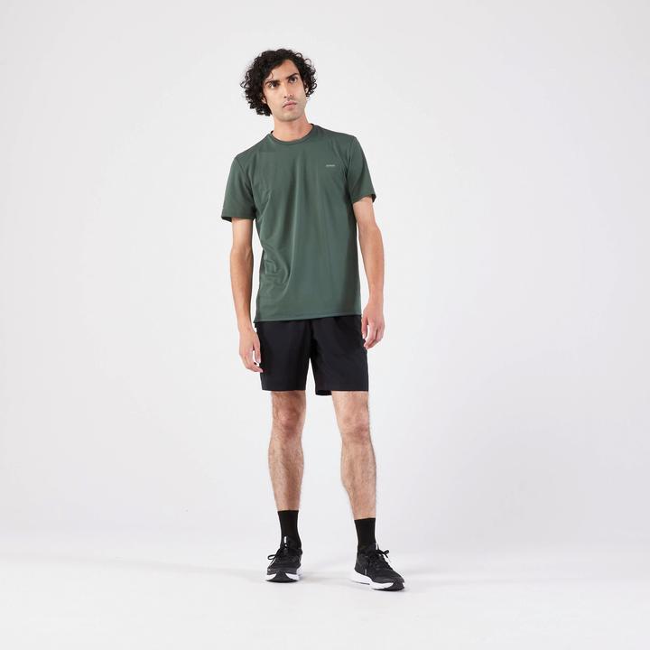 Immagine prodotto Kiprun Maglietta da running traspirante a maniche corte da uomo - Run 500 Dry verde scuro (L)