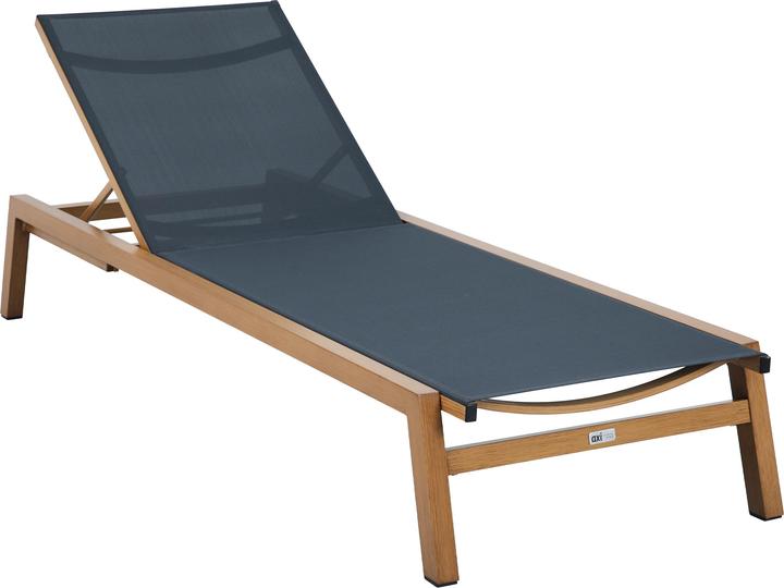 Actual product image Axi Logan garden lounger wood look and anthracite (193 cm)