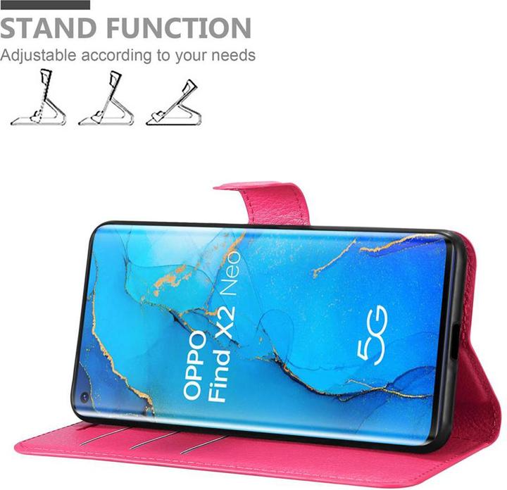Actual product image Cadorabo Book with stand function cover (Oppo Find X2 Neo)