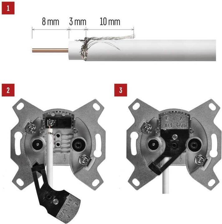 Produktbild Emos Antennen-Steckdose EU 3614 (Antennendose)
