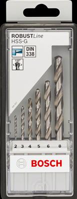Immagine prodotto Bosch Professional Zubehör Set di punte elicoidali PRO Metal HSS-G, 19 pezzi. (1 mm, 1,5 mm, 2 mm, 2,5 mm, 3 mm, 3,5 mm, 4 mm, 5 mm, 5,5 mm, 6 mm, 6,5 mm, 7 mm, 10 mm, 8 mm, 8,5 mm, 9 mm, 9,5 mm, 4,5 mm, 7,5 mm)