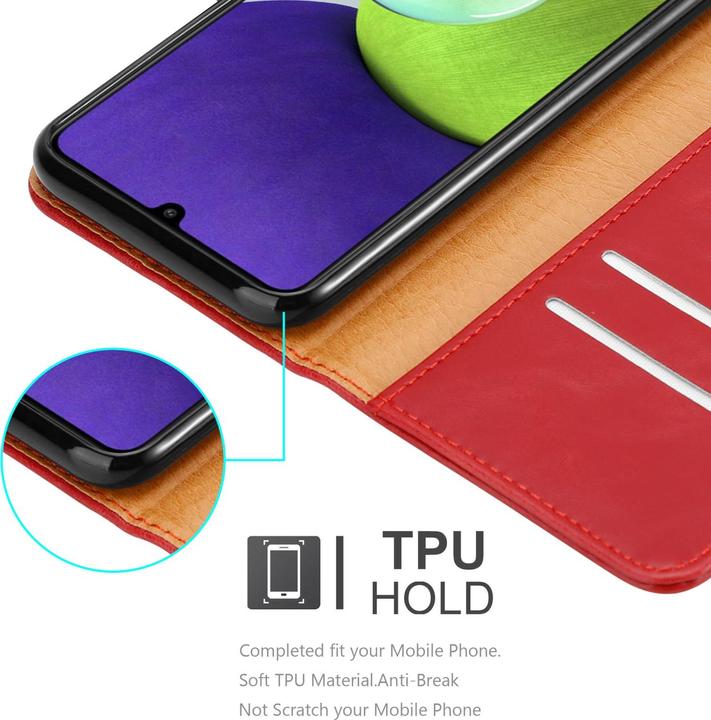Actual product image Cadorabo Luxury Book Cover (Samsung Galaxy M22, Samsung Galaxy A22, Samsung Galaxy A32)