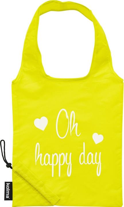 Produktbild Kolma Einkaufstasche RPET "Oh happy day" gelb