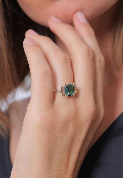 Immagine prodotto Elli Cocktailring mit Quartz und Topas Edelstein (52, 925 Argento)