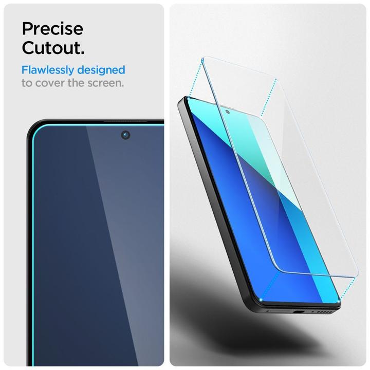 Immagine prodotto Spigen Glas.TR Slim Xiaomi Redmi Note 13 4G/LTE 2szt./2pcs AGL08295 szkło hartowane (2 Pezzo/i, Xiaomi Redmi Note 13)