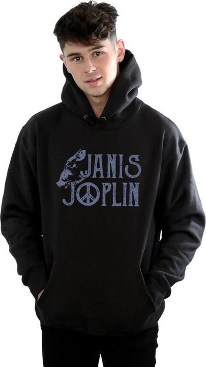 Actual product image Janis Joplin Mens Type Logo Hoodie (M)