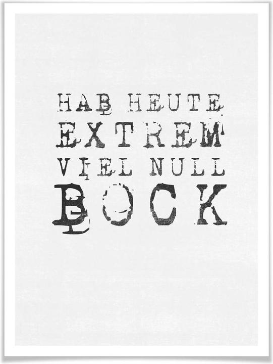 Image du produit Trenddeko Je suis de très mauvaise humeur aujourd'hui. (24 x 30 cm)