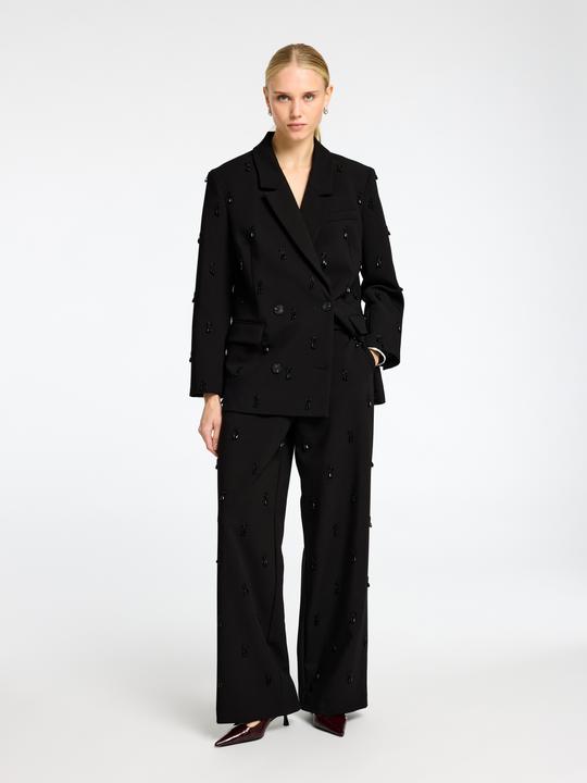 Actual product image Selected Femme Embellished wide-leg trousers (36)