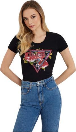 Actual product image Guess Rosen Dreieck Damen T-Shirt (XS)