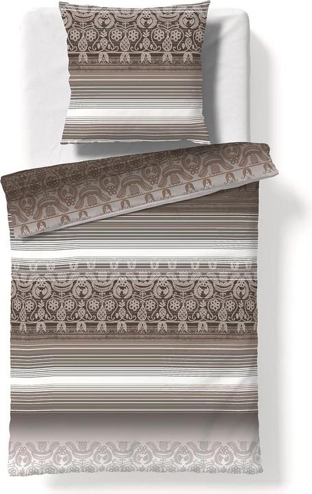 Produktbild Fleuresse Feinbiber Bettwäsche Aspen Utrecht braun (Bettwäsche Set, 135x200 cm + 80x80 cm)
