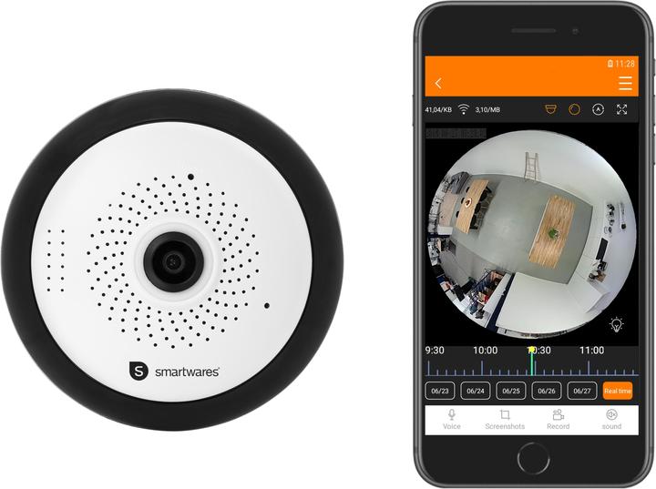 Actual product image Smartwares CIP-37363 360° Indoor IP Camera (1280 x 960 pixels)