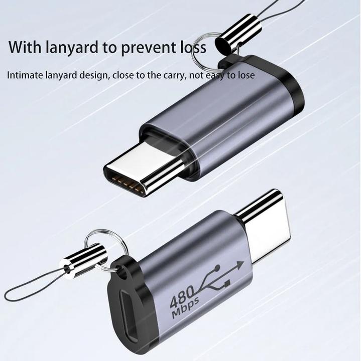 Produktbild PhoneLook Micro USB zu Lightning Hochwertiger Lade-Adapter Stecker Datentransfer 480Mbps (Micro USB, Lightning)
