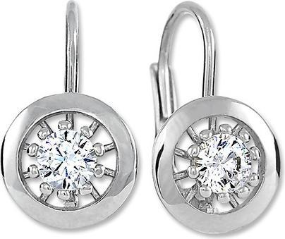 Image du produit Brilio Silver - Charmantes boucles d'oreilles en argent avec cristaux 436 001 00531 04