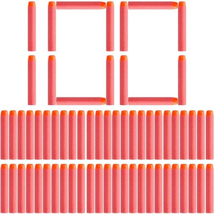 Produktbild Hermex 100-teiliges Dartpfeil-Set in Rot für NERF N-Strike Elite