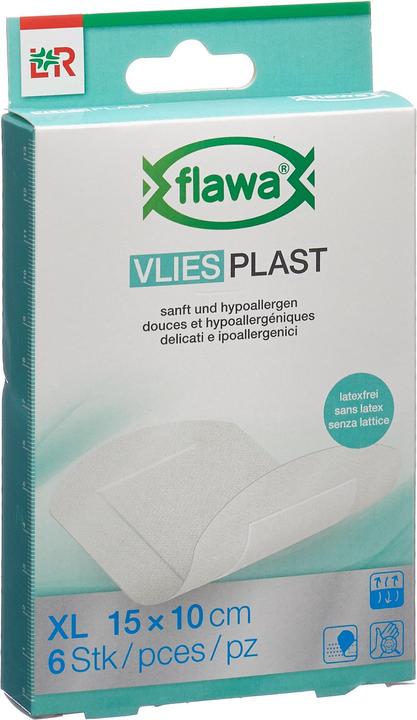 Flawa Vlies Plast Pflasterstrips 10x15cm (6 x)