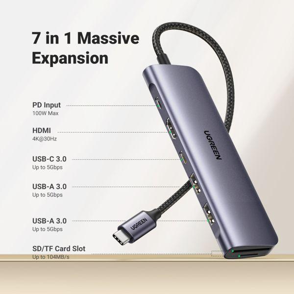 Productafbeelding Ugreen CM195 (USB-C, 6 Havens)