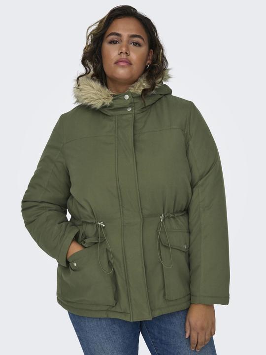 Produktbild Only Kapuze mit abnehmbarem Kunstfell-Rand Curve Parka Langer Parka (L)