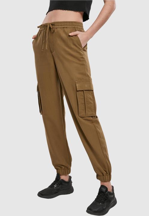 Actual product image Urban Classics Ladies Viscose Twill Cargo Pants (S)