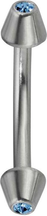 Bijouteria Augenbrauenpiercing (Chirurgenstahl 316L, Kristall)