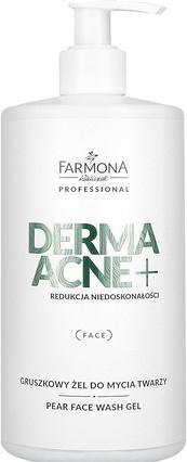 Produktbild Konjac Sponge FARMONA PROFESSIONAL Derma Acne+ Pear Face Wash Gel żel do mycia twarzy Gruszka 500ml (Gel, 500 ml)